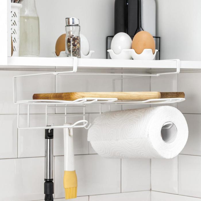 Держатель для кухонных принадлежностей Доляна, подвесной, белый