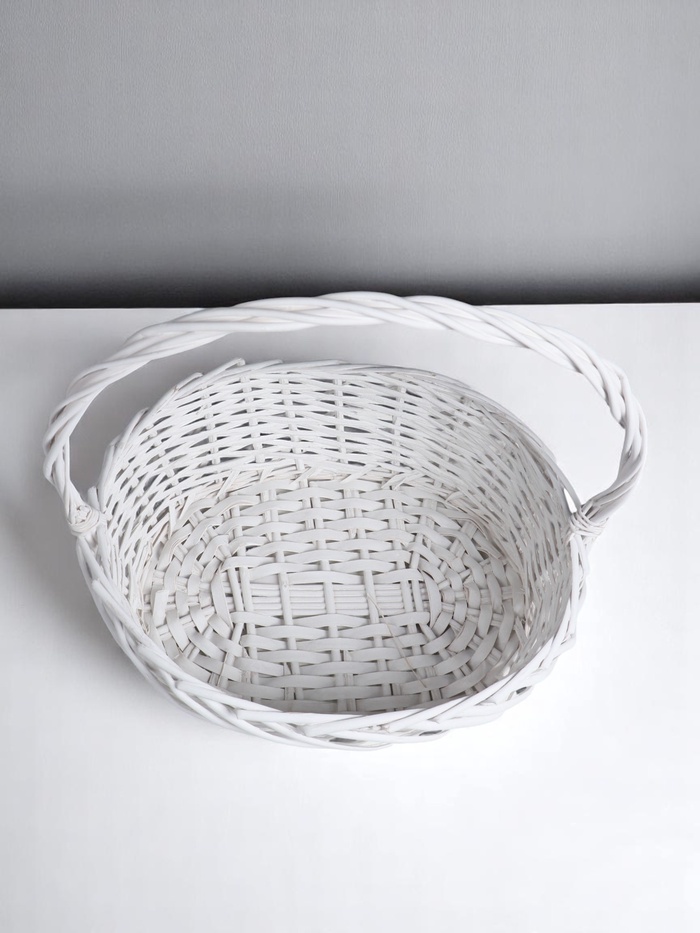 Корзина плетёная для хранения «Кнут», лоза, серая, набор 3 шт.