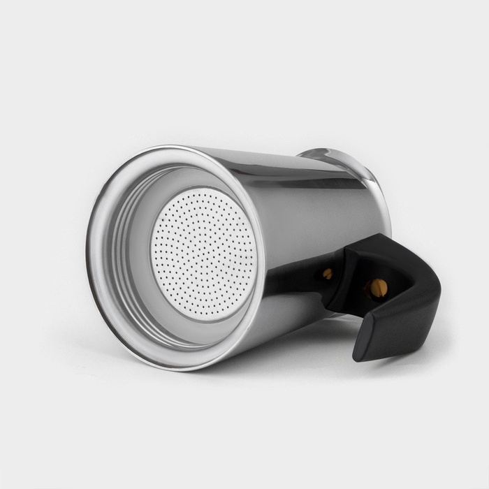 Кофеварка гейзерная Magistro Classic, на 4 чашки, 200 мл, индукция, нержавеющая сталь