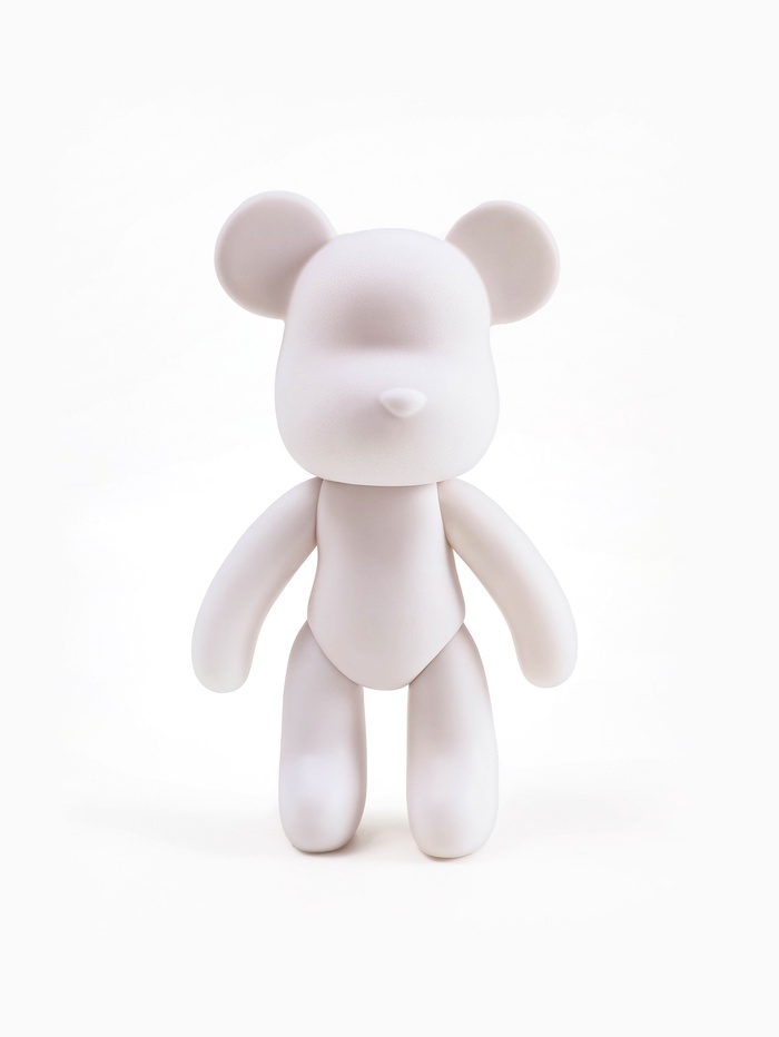 Алмазная мозаика на фигурке с полным заполнением «Медведь с сердечками»