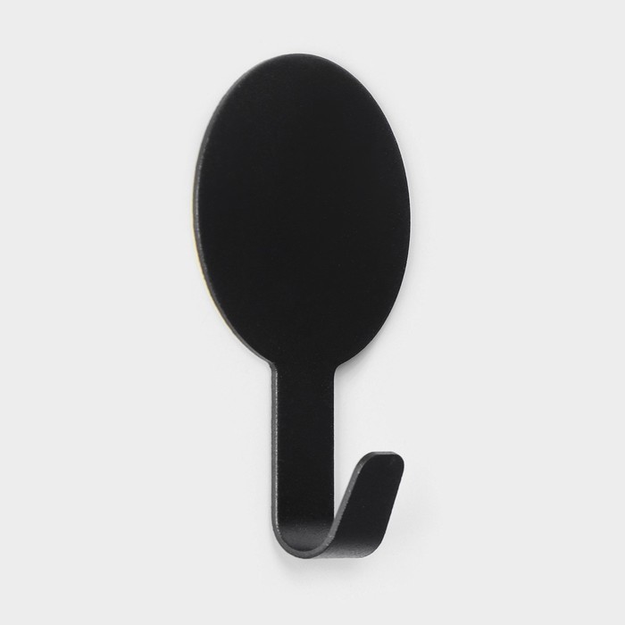 Крючки самоклеящиеся Black Loft, 2 шт., металл, 1.8×7.3×4.5 см, чёрные