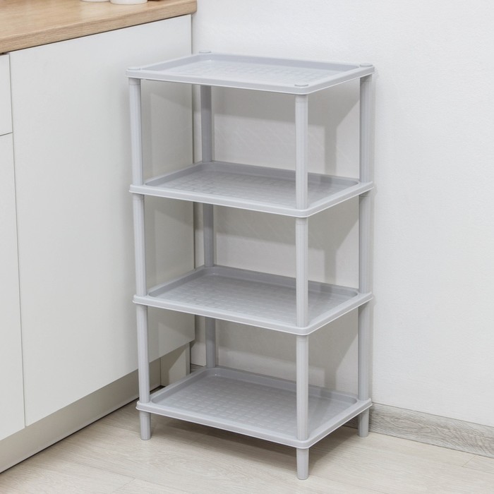 Этажерка напольная «Флавия», 4-х секционная, МИКС