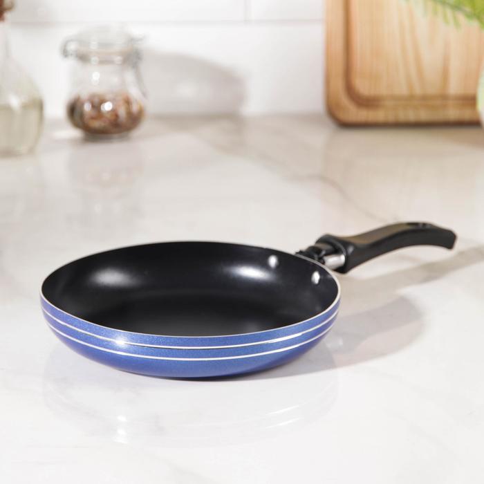 Сковорода «Лерой», d=16 см, пластиковая ручка, антипригарное покрытие, алюминий, МИКС