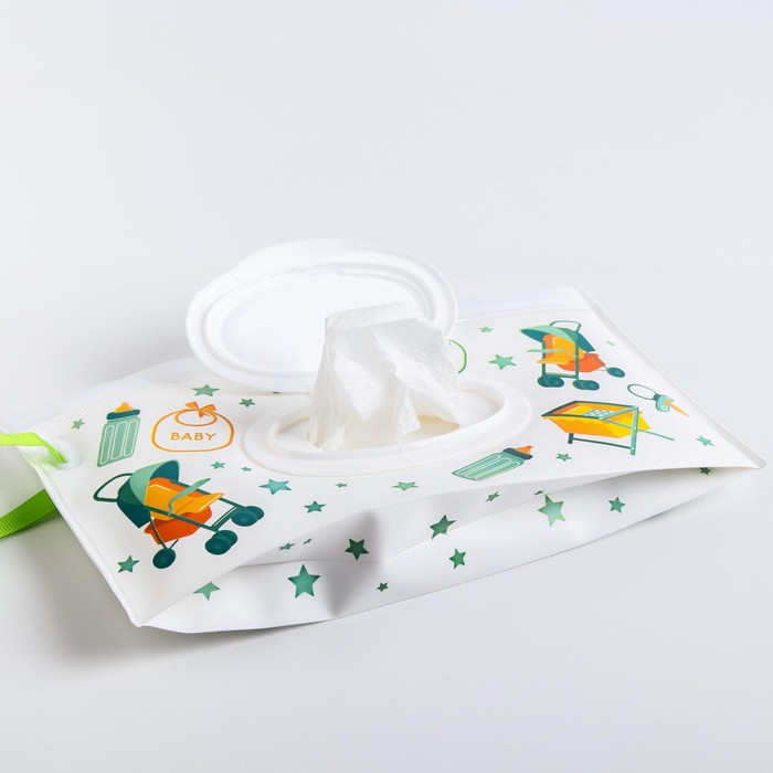 Контейнер для салфеток с петелькой «Коляски», МИКС