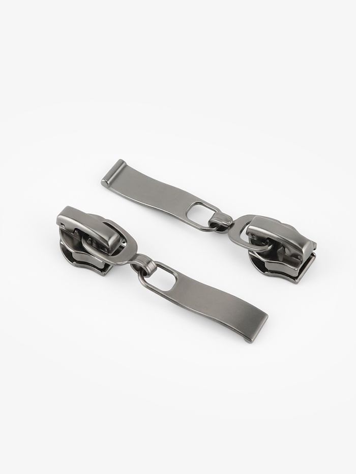 Бегунок автоматический для молнии «Спираль», №7, 10 шт., цвет чёрный никель