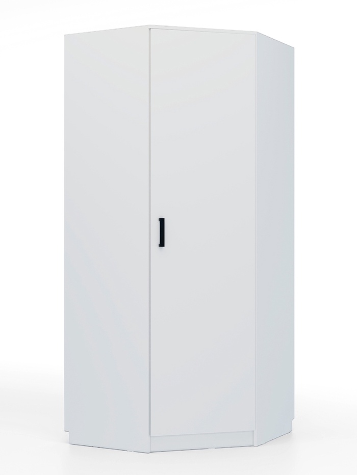 Шкаф угловой для одежды «Клик Мебель», 900×900×2100 мм, цвет белый