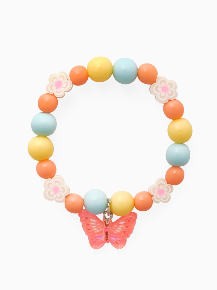 Браслет детский «Выбражулька. Бабочка с бусинами», d=6 см, цветной
