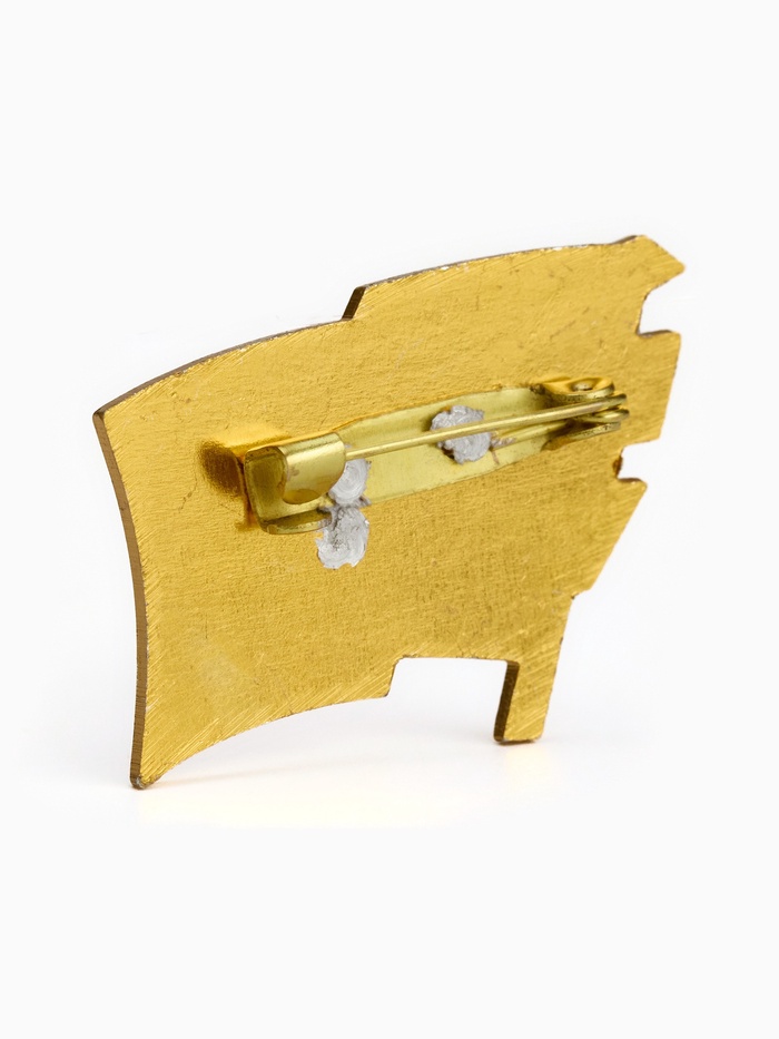 Значок «СССР», 2.5×3 см, красный в золоте