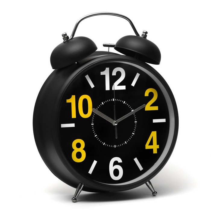 Будильник «Циферки», дискретный ход, d=20 см, 30×23 см, от батареек АА×2