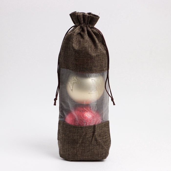 Льняной мешочек для хранения украшений, подарков, трав, 15×30 см, набор из 3 штук