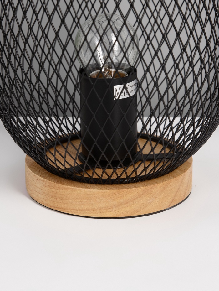 Светильник настольный 21001/1T, 1хE27, 40 Вт, чёрный