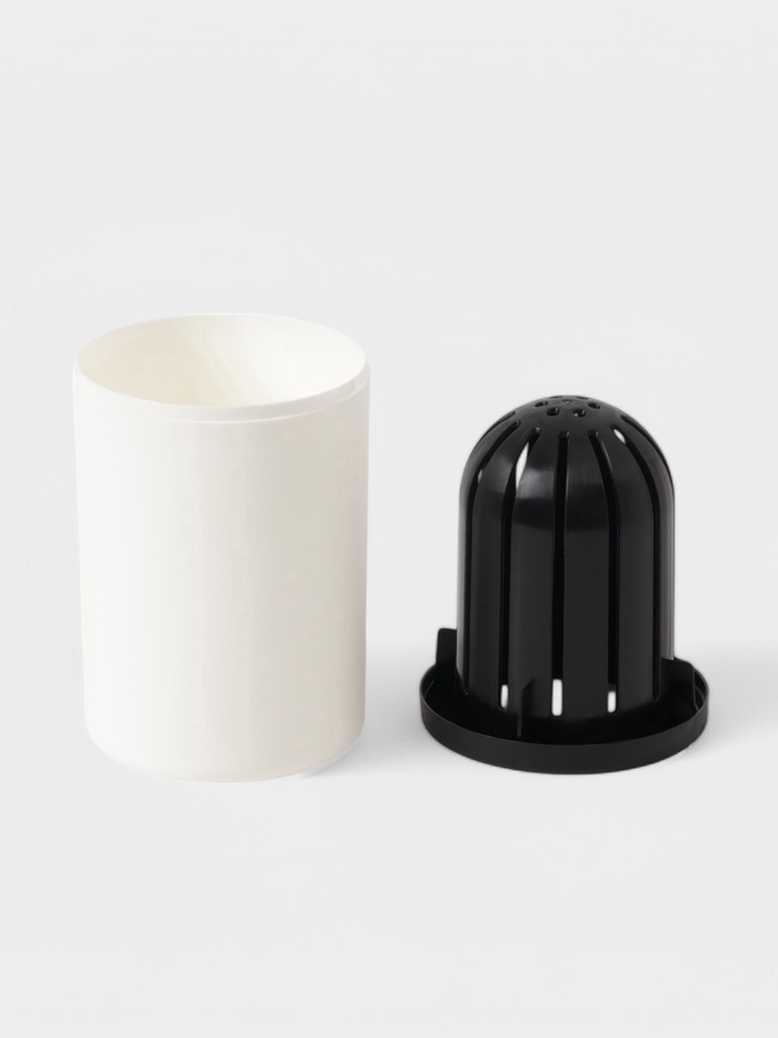 Ёршик для туалета с подставкой, гибкий, белый