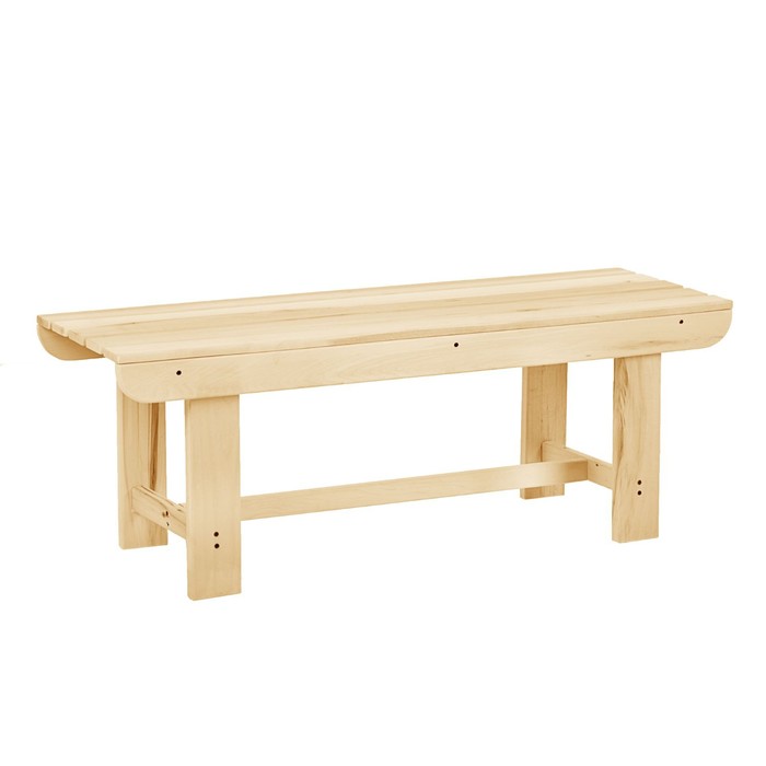 Лавка деревянная, 120×40×43.5 см, липа, из наличника, «Добропаровъ»