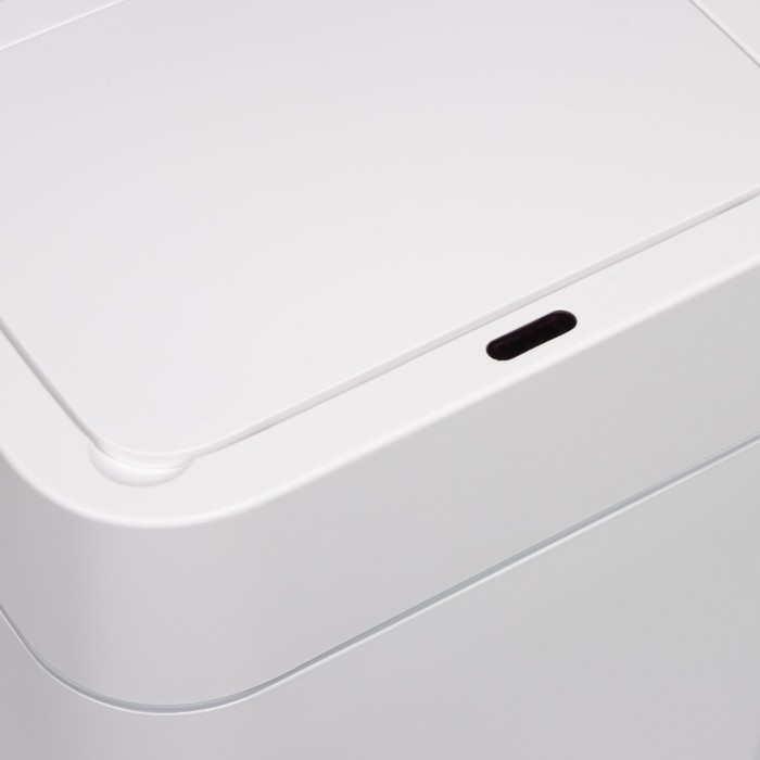 Ведро для мусора сенсорное Доляна, 12 л, белое