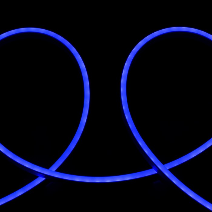 Гибкий неон Luazon Lighting 6×12 мм, IP65, 50 м, SMD2835, 120 LED/м, 12 В, свечение синее