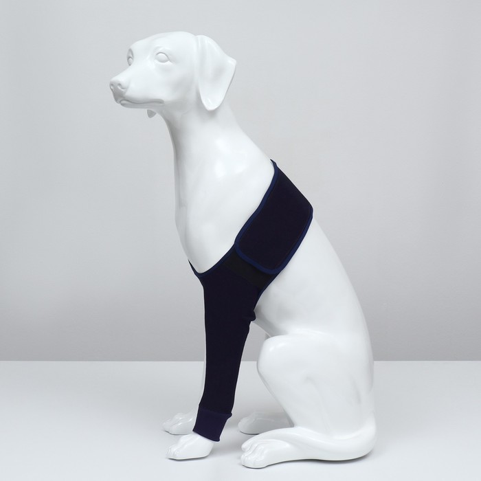 Бандаж на лапу послеоперационный, размер S, ОГ 40-52, длина 17 см, хлопок, спандекс, синий