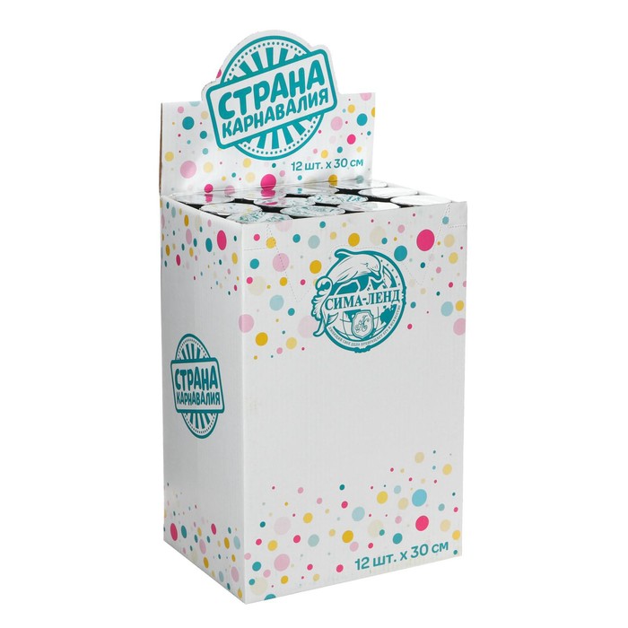 Хлопушка пневматическая «Золотая», фольга, серпантин, 30 см