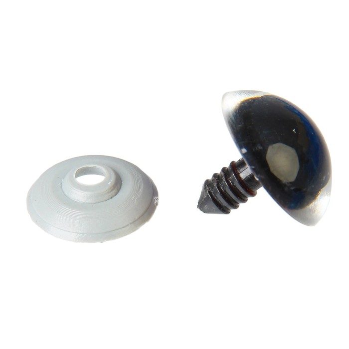 Глаза винтовые с заглушками, «Блёстки» набор 20 шт., размер 1 шт.: 2.2 см, коричневые