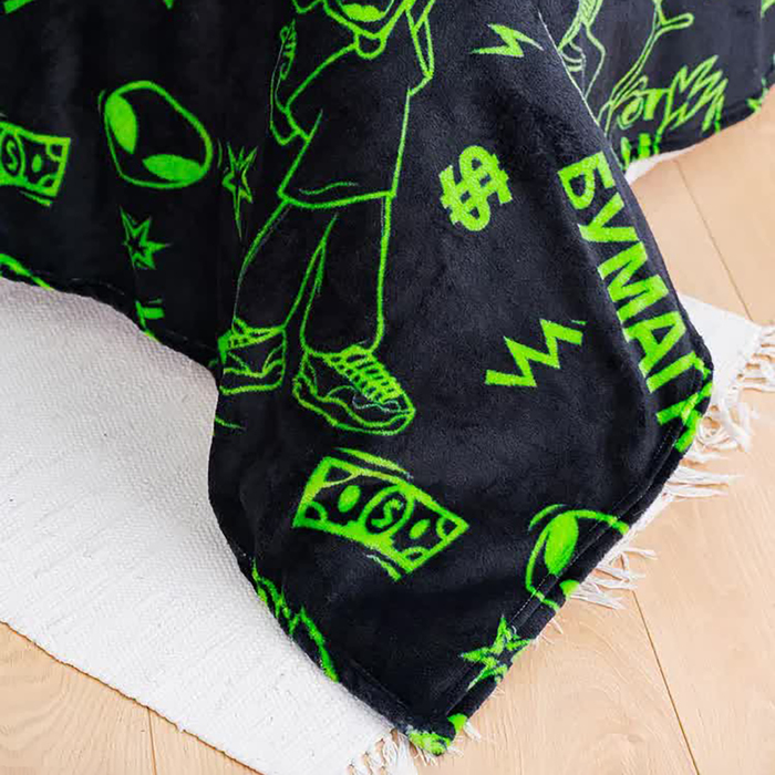 Плед «Павлинка А4. Неон», 150×200 см, аэрософт 190 г/м²