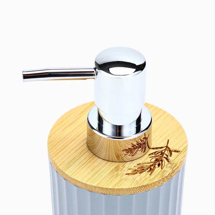 Дозатор для жидкого мыла, серый, 350 мл