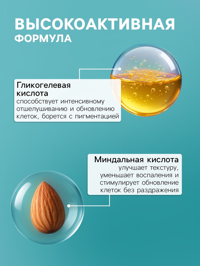 Пилинг-ПЭДЫ для лица Sendo c AHA- кислотами, очищающие, 80 мл