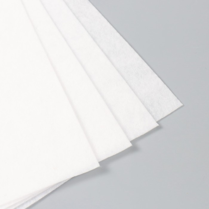 Фетр 1 мм, «Белый», набор 4 листа, 30×40 см