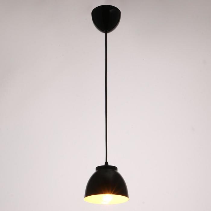 Люстра BayerLux Подвес BayerLux 1113/1 1×40 Вт Е27, d=13.5 см, h=10.5 см, чёрный