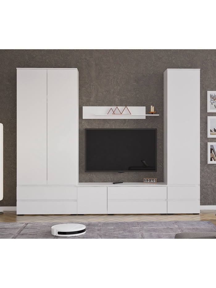 Гостиная «Лора», 2750×2200×440 мм, цвет белый