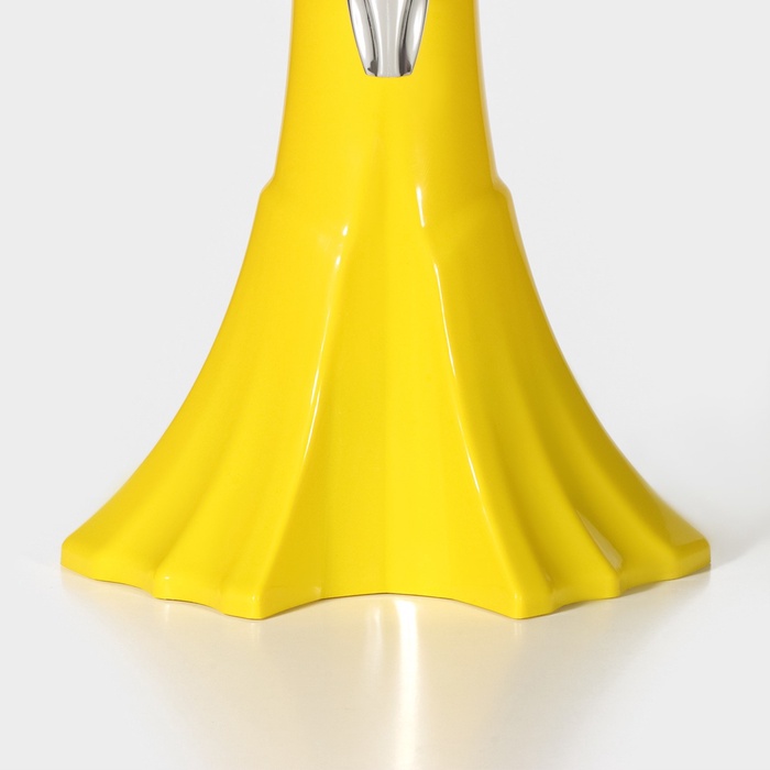 Башня пивная «Вавилон», 3 л, колба для льда, подсветка, батарейки cr 2032, пластик, жёлтая