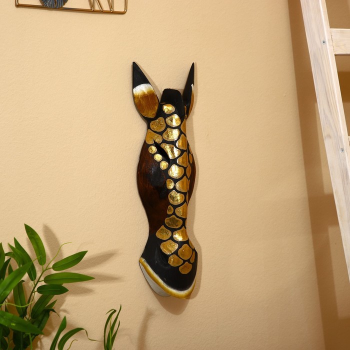 Маска «Зебра», 50 см, дерево албезия