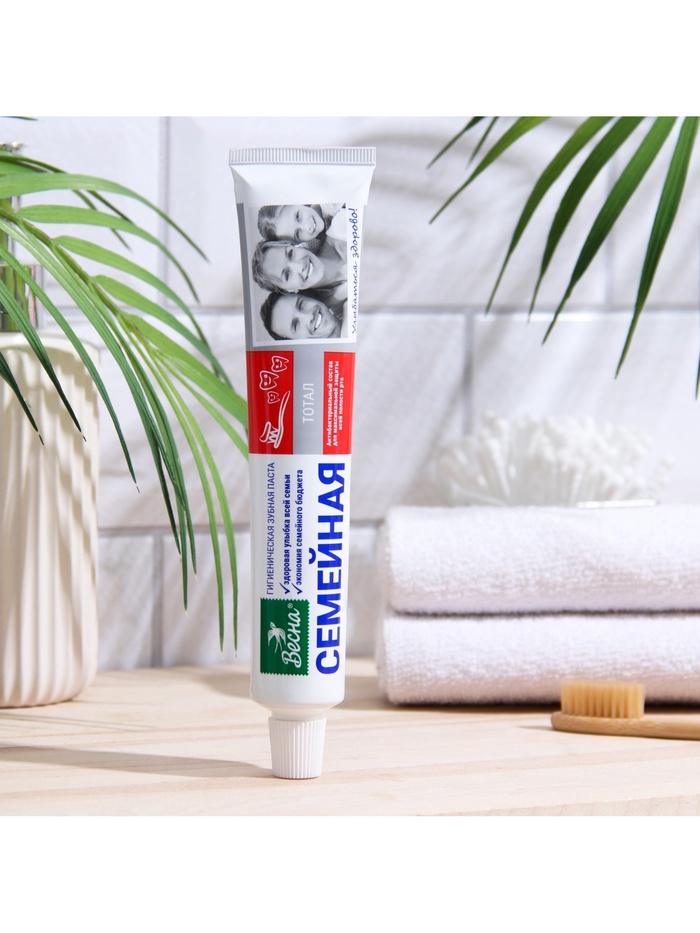 Зубная паста «Весна», антибактериальная, для всей семьи, 90 г