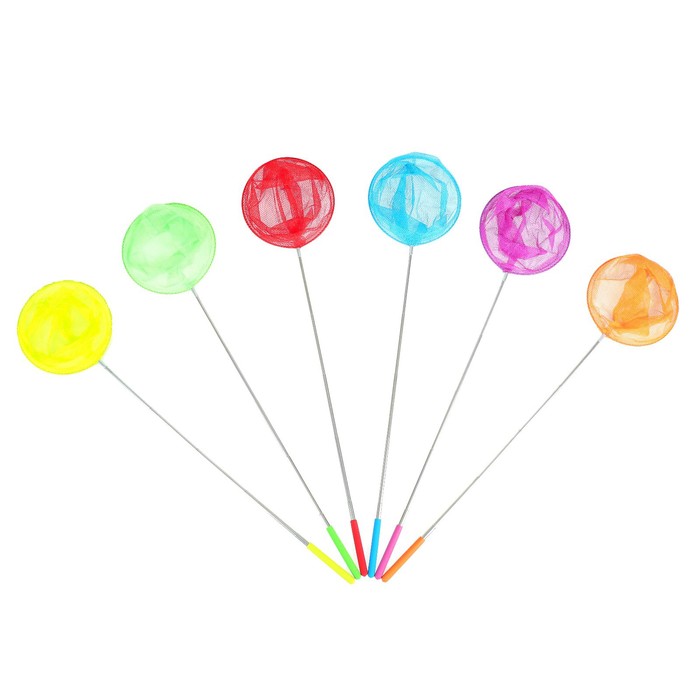 Сачок детский, телескопический, 85 см, диаметр 20 см, МИКС