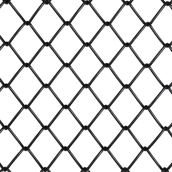 Сетка – рабица ячейка ТУ, с полимерным покрытием, 50×50 мм, толщина 2.6 мм, рулон 1.5×10 м, черная