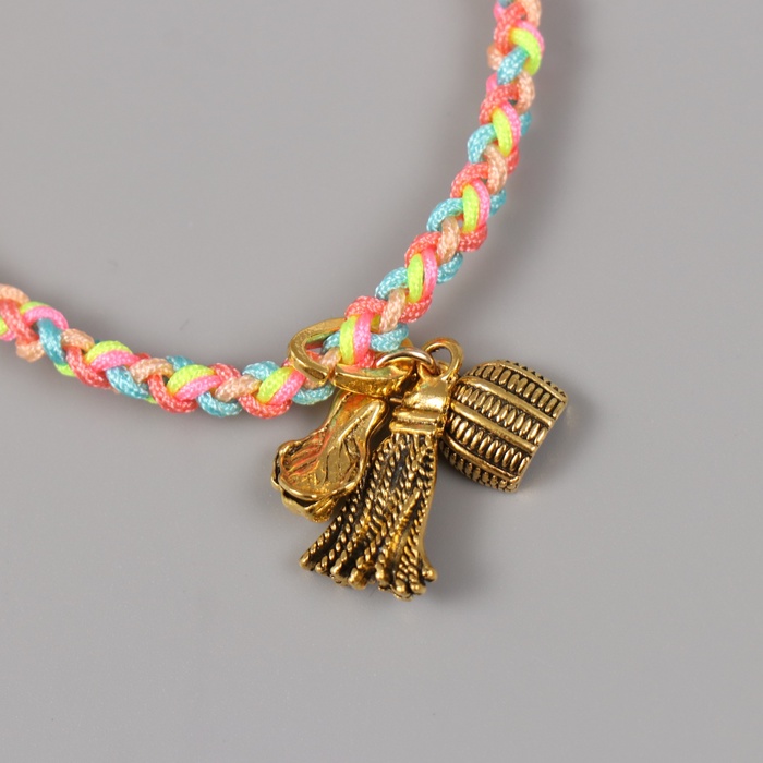 Браслет - талисман фэншуй «Косичка. Веник и совок», набор 5 шт., регулируемая длина