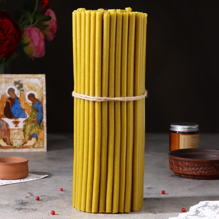 Свечи церковные медовые, №20, упаковка 2 кг, парафин, воск и медовое масло