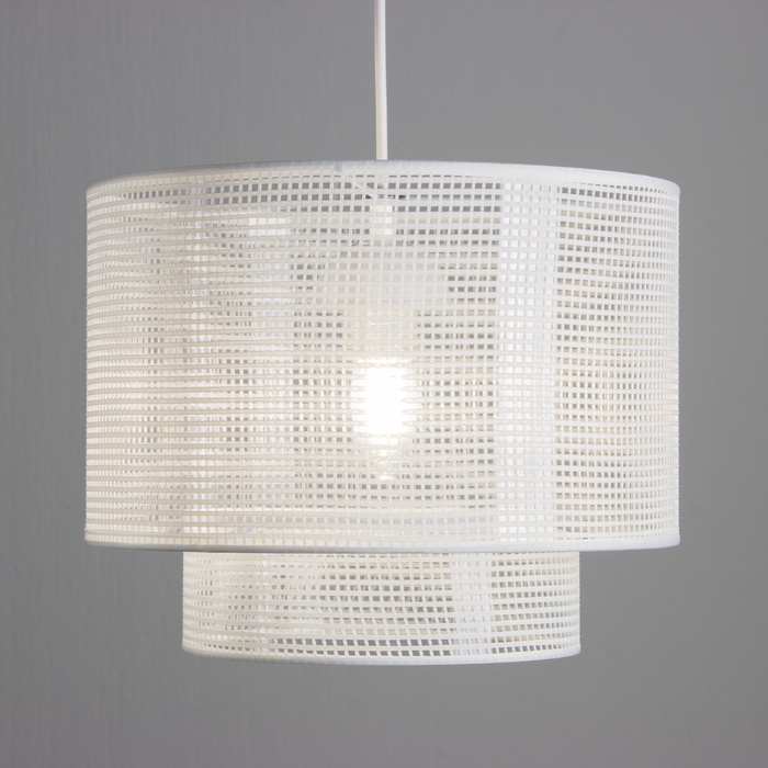 Абажур BayerLux «Каскад», Е27, белый, 30×30×18 см