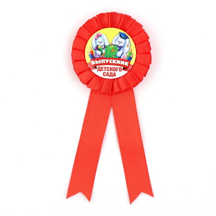 Значок - орден на выпускной «Выпускник детского сада», d=6.7 см