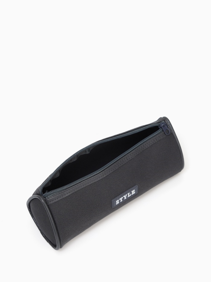 Косметичка - пенал на молнии школьная, серая