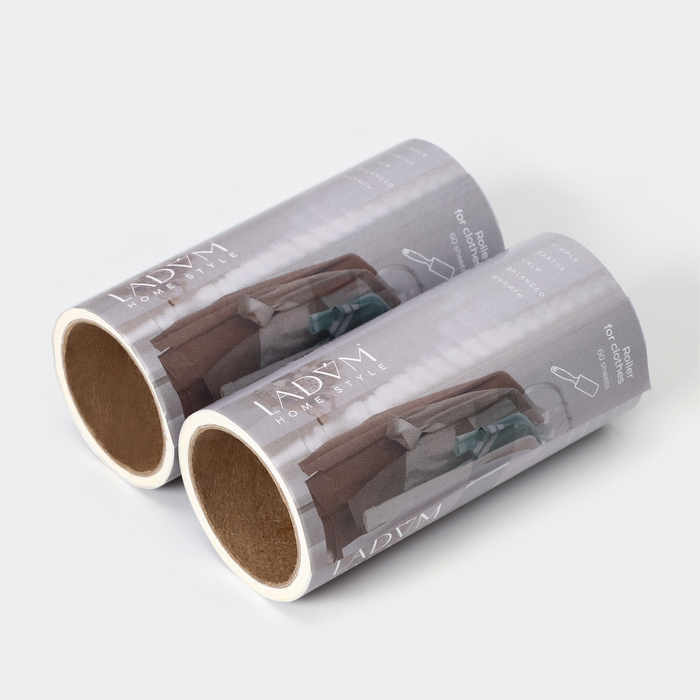 Ролик для чистки одежды LaDom, 60 листов + 2 сменных блока по 60 листов