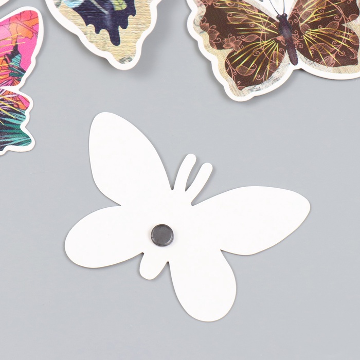 Набор магнитов на холодильник «Цветочные», 12 шт., картон, h=4-10 см