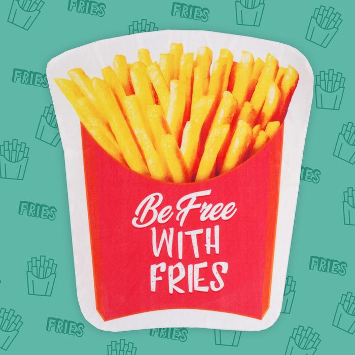 Полотенце пляжное «Картошка фри», 130×150 см