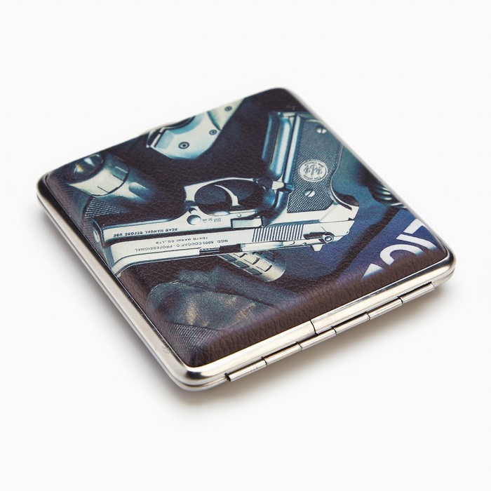 Портсигар Desert Eagle, на 20 сигарет, 10×9.5 см