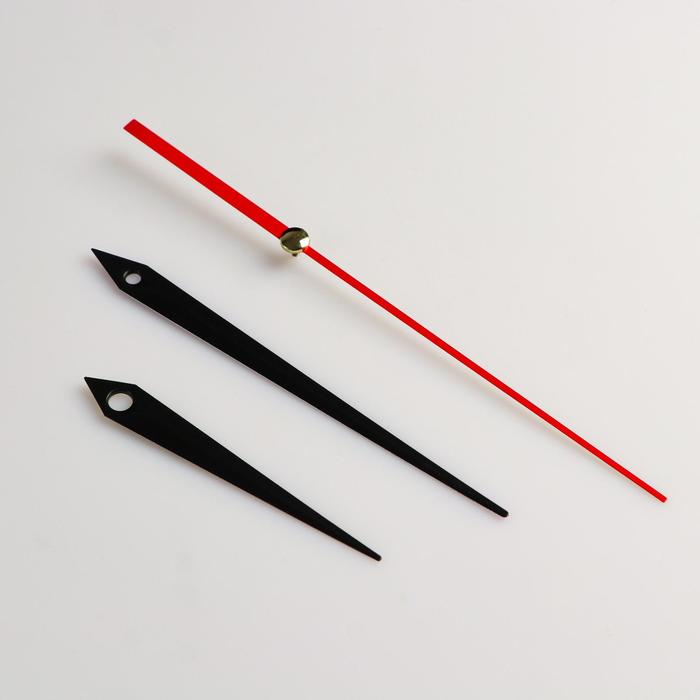 Комплект стрелок для часов, 3 шт., 73/110, чёрные