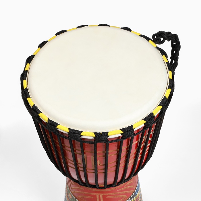 Барабан Джембе «Цветок», 23×50 см, коричневый