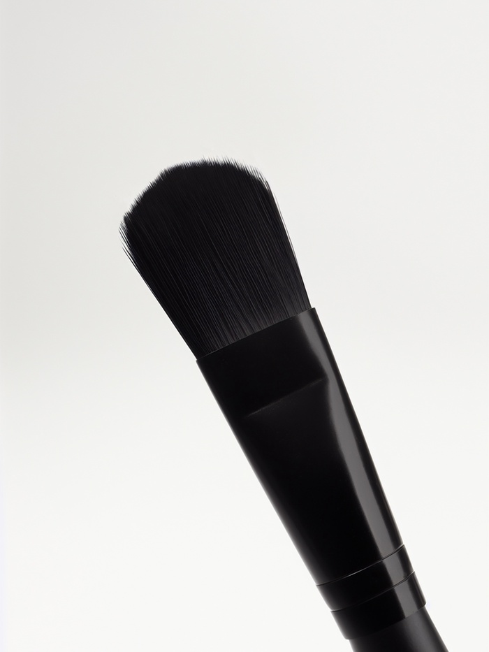Кисть для макияжа, 12.5 (± 1) см, чёрная