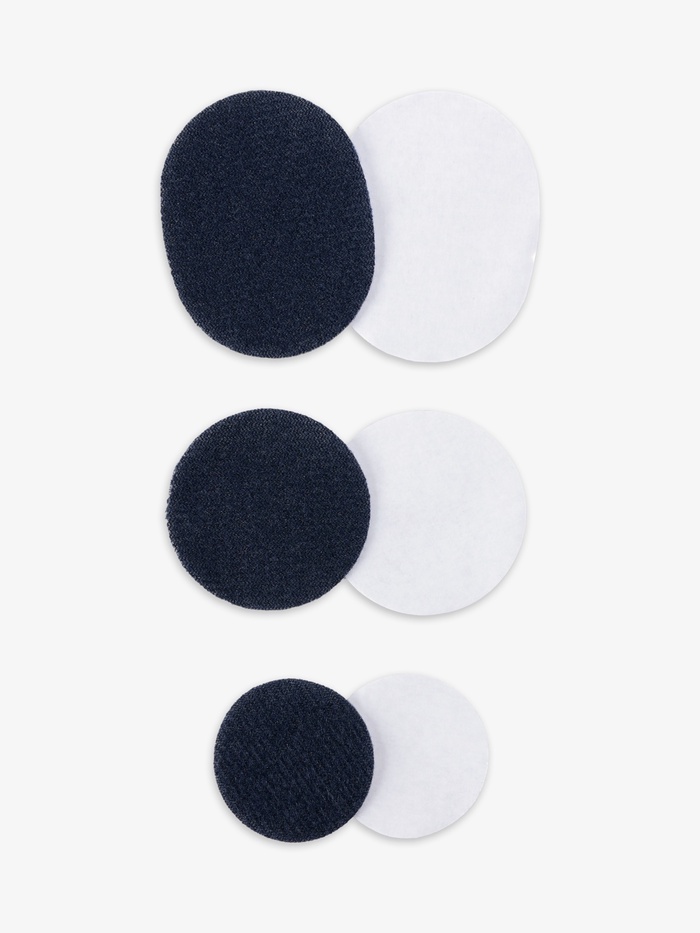 Заплатки для обуви, 6 шт., с клеевым слоем, тёмно-синие