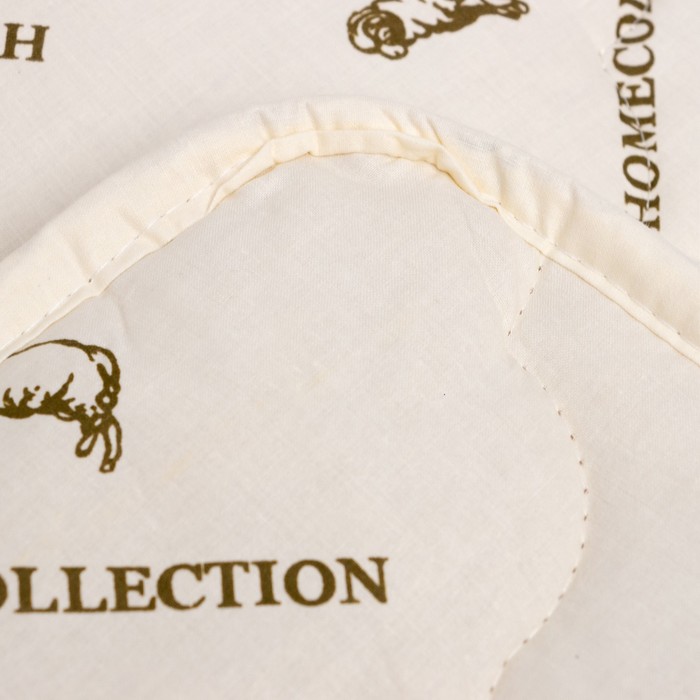 Одеяло 1.5 сп. «Этель. Овечья шерсть» 140×205 см, тик, 300 г/м²