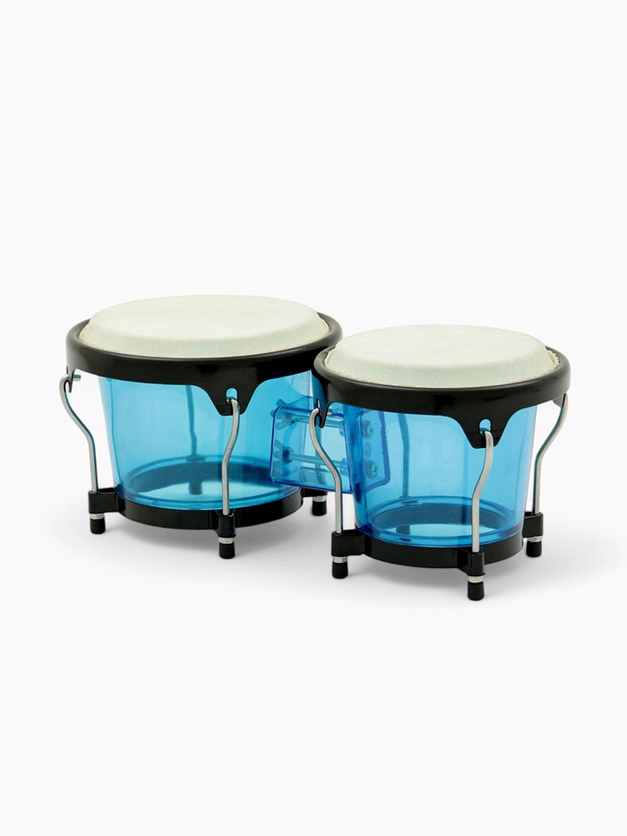 Барабан Бонго Music Life 6×7 дюймов, пластиковый, синий