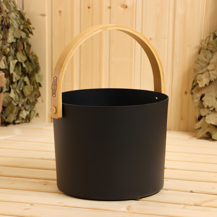 Набор для бани и сауны, 5 предметов: ведро, ковш, песочные часы, термометр - гигрометр, аромачаша, «Добропаровъ»