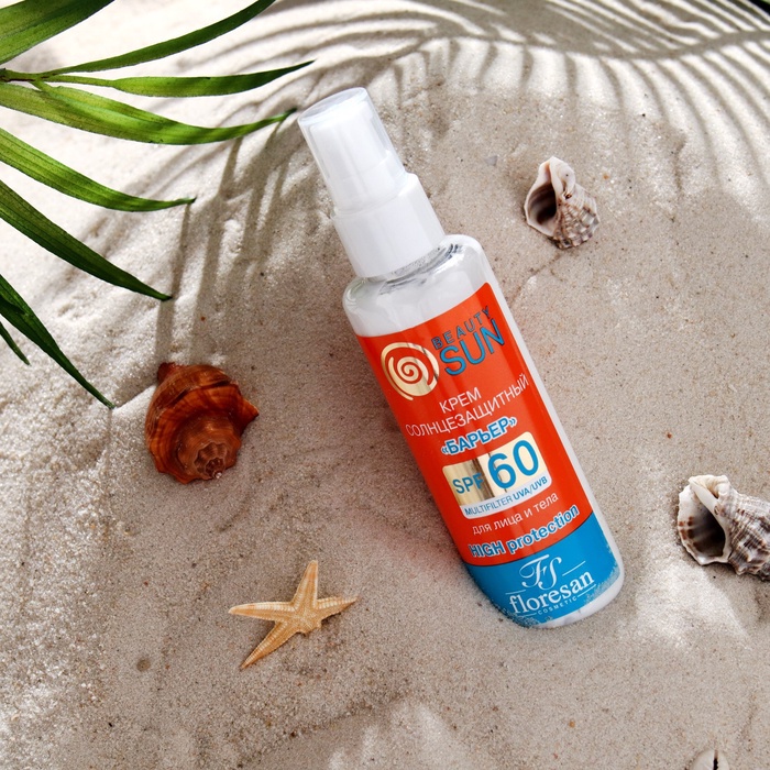 Крем солнцезащитный для лица и тела Floresan beauty sun «барьер» SPF 60, 75 мл